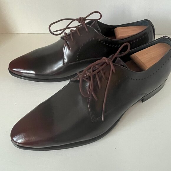 Oliver Sweeney Men's Bramford 2 Leather Lace-Up Formal Shoes – Dark Brown – Size - Picture 2 of 7